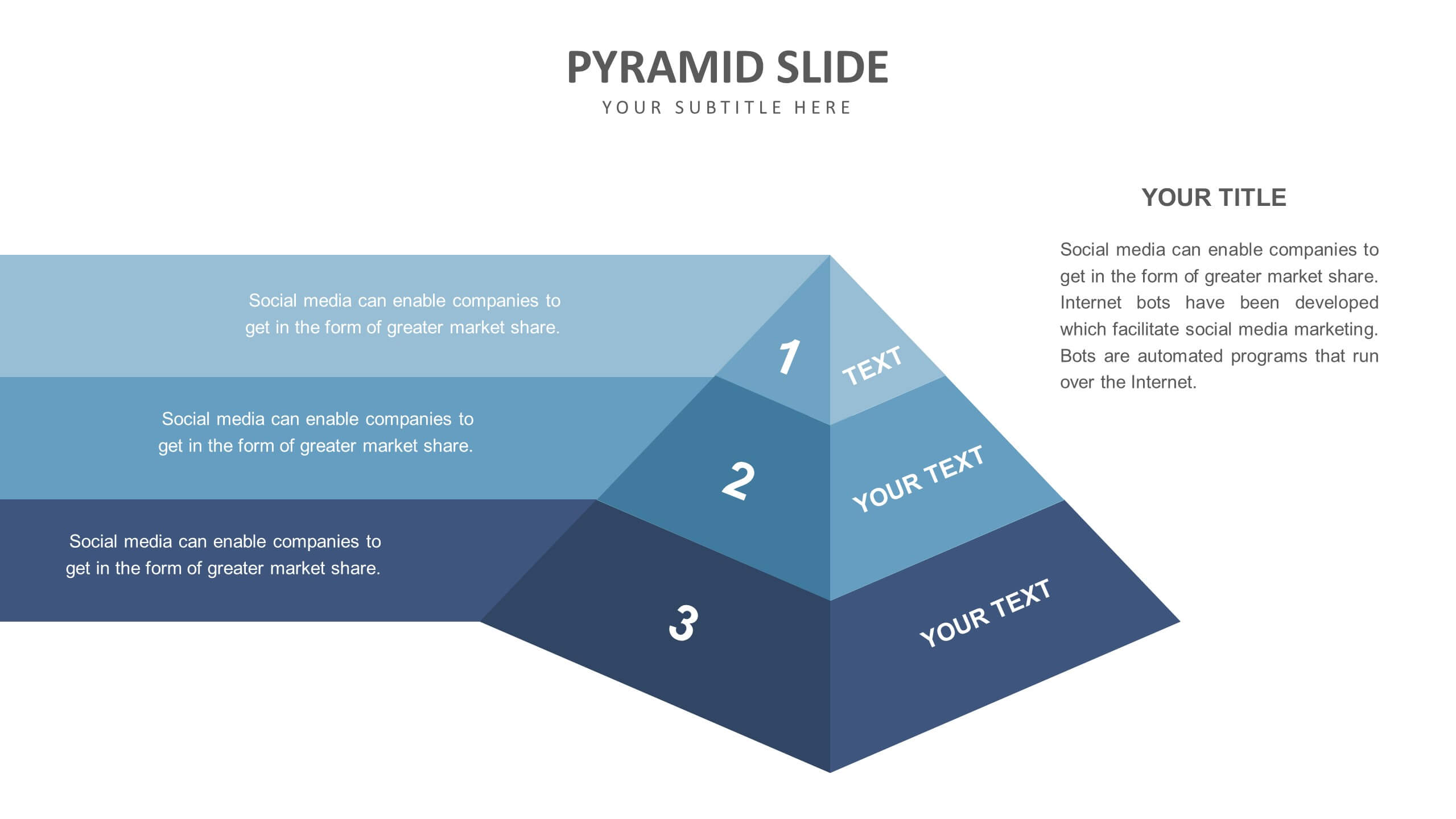 Pyramid Slide Templates Biz Infograph