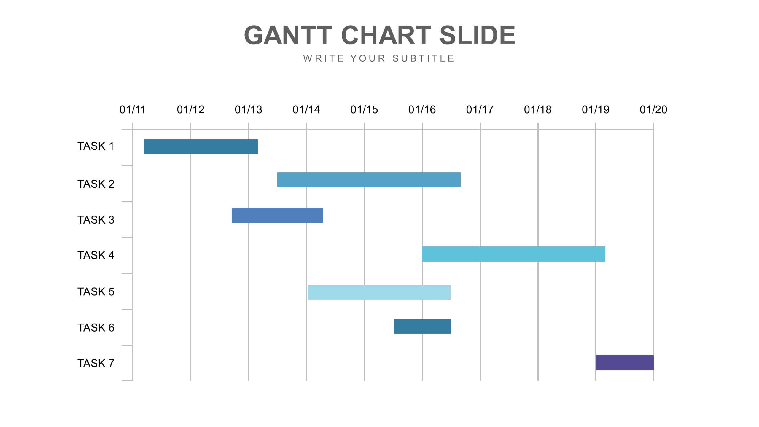 Gantt Slide Templates Biz Infograph