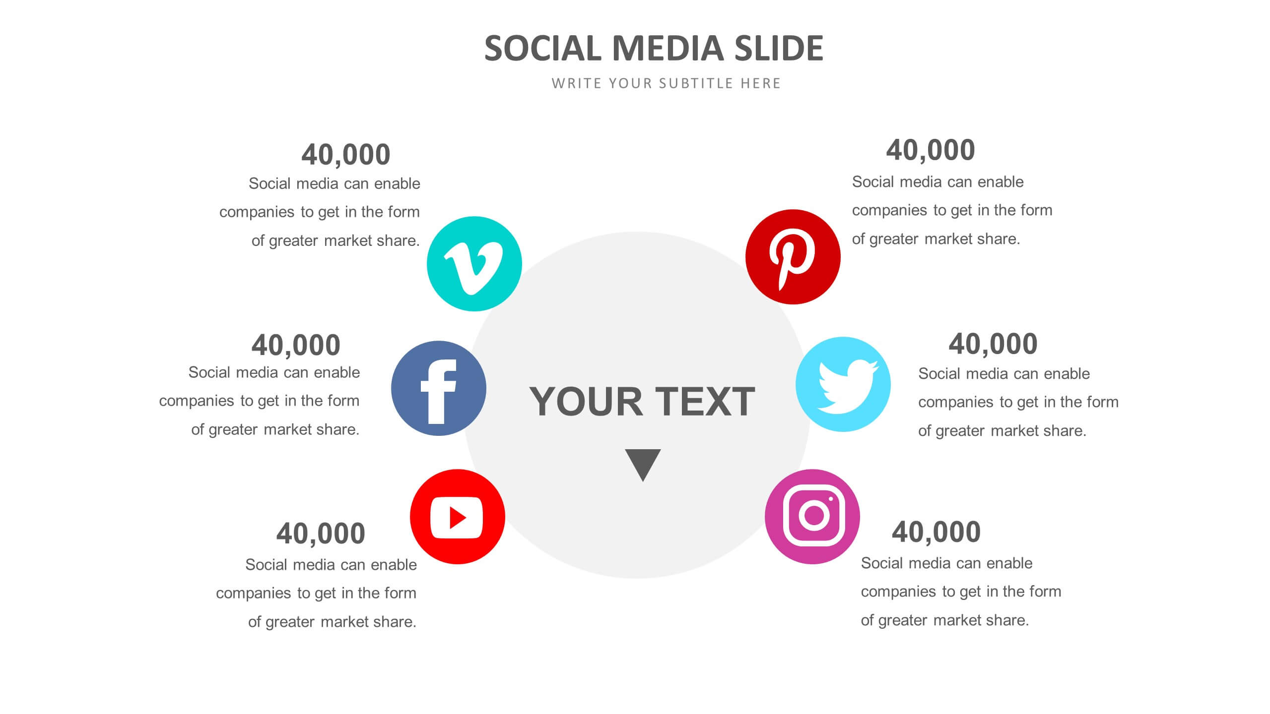 Social Media Slide Templates Biz Infograph