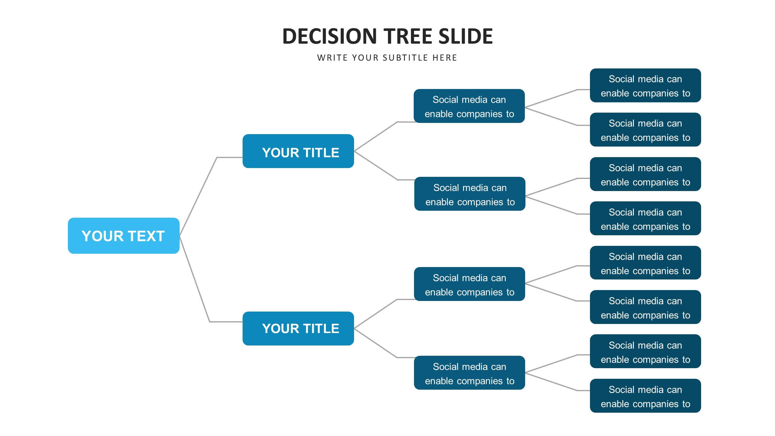 Decision Tree slide templates Biz Infograph