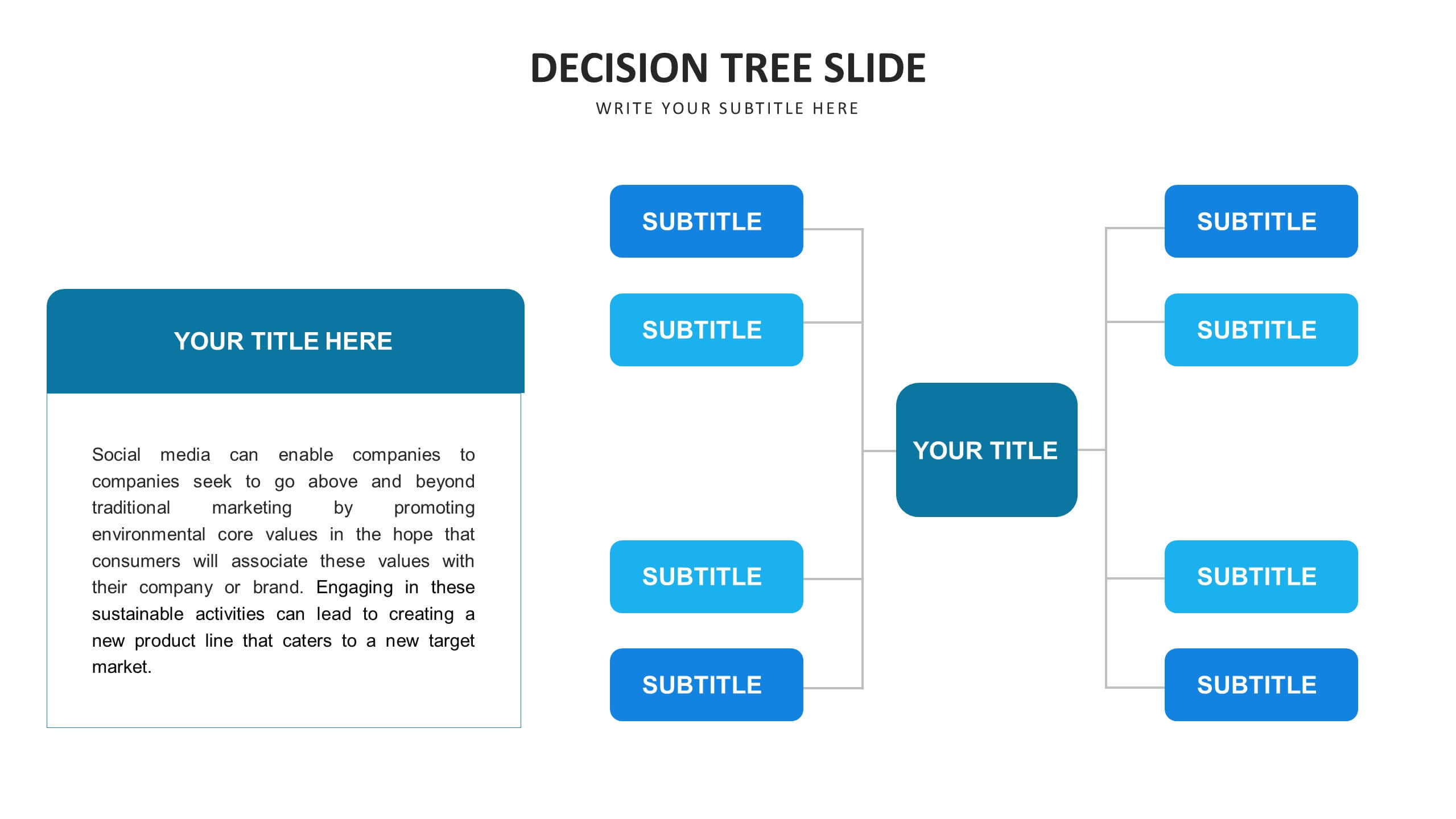 Decision Tree slide templates | Biz Infograph