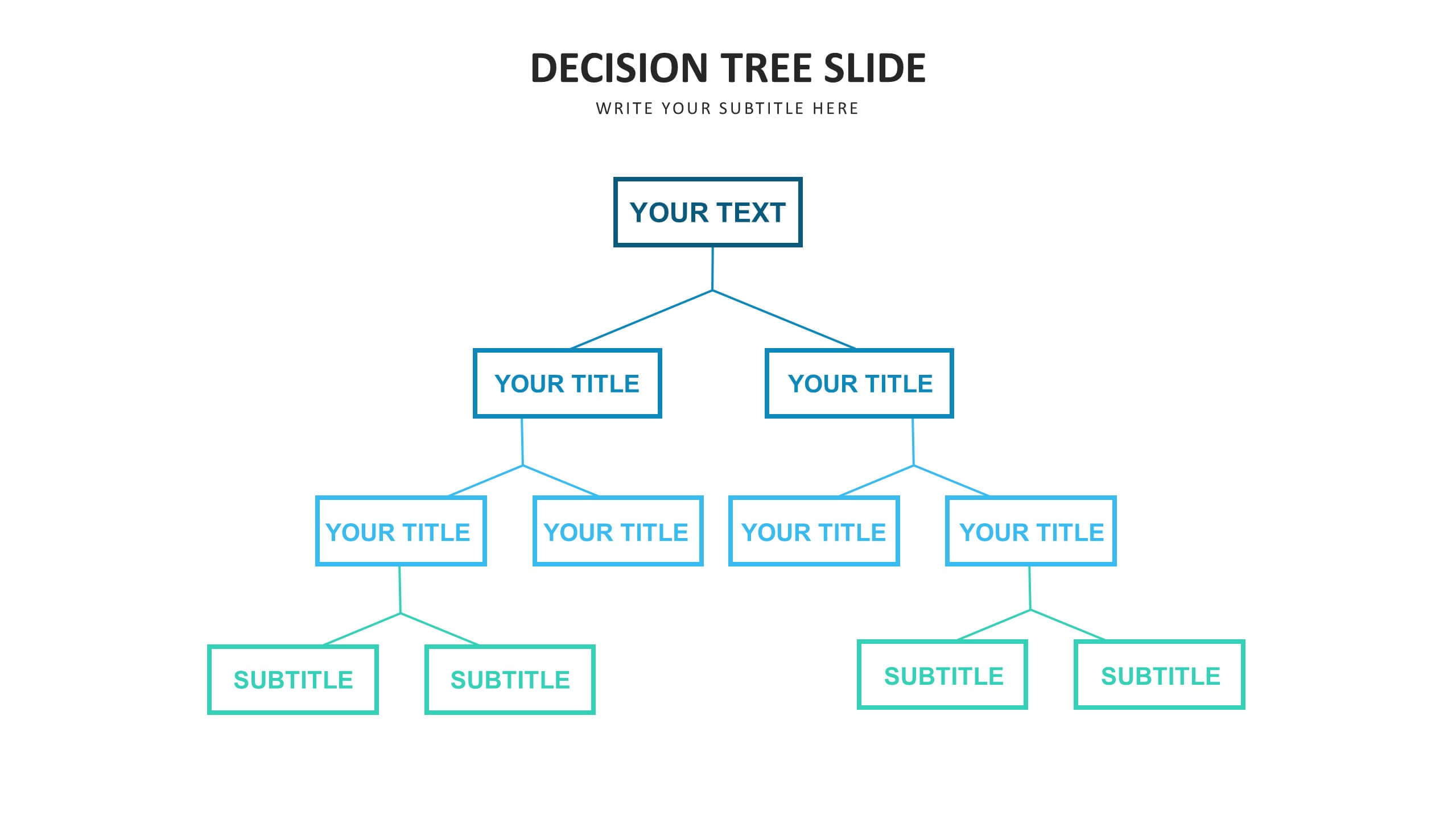 Decision Tree slide templates | Biz Infograph