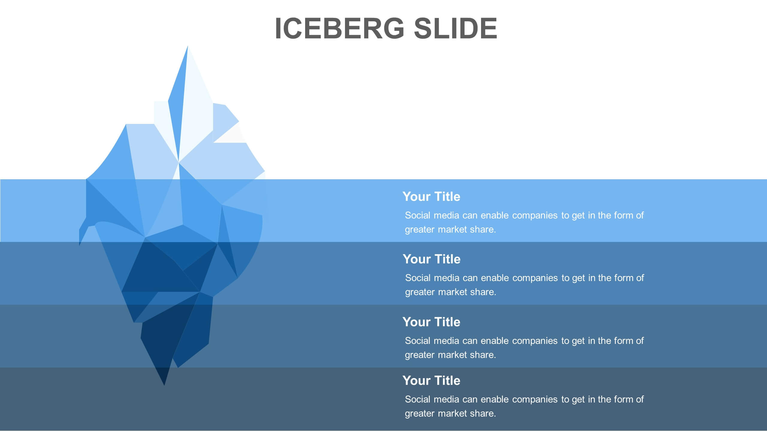 Iceberg Slides Templates | Biz Infograph