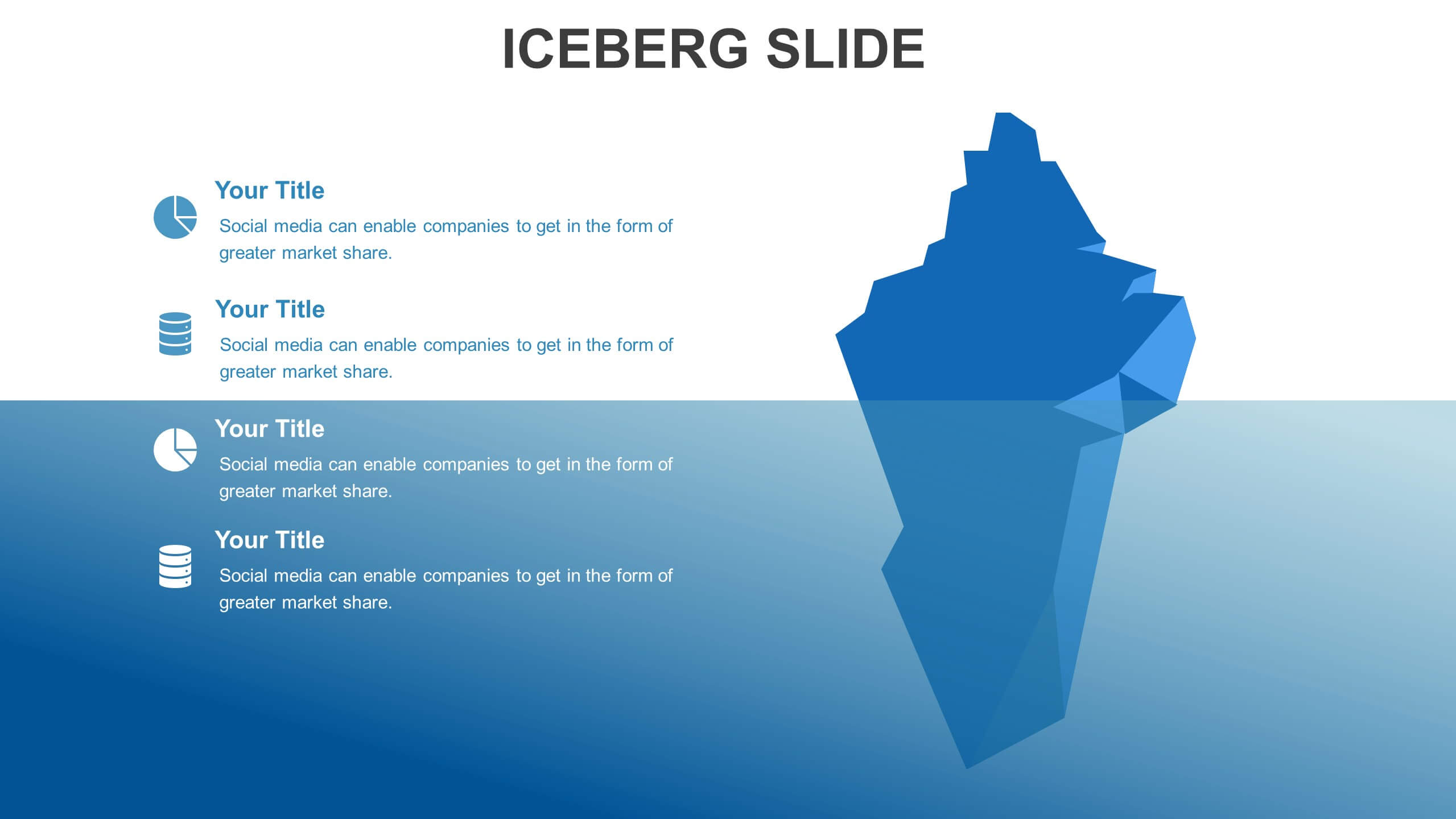 Iceberg Slides Templates Biz Infograph