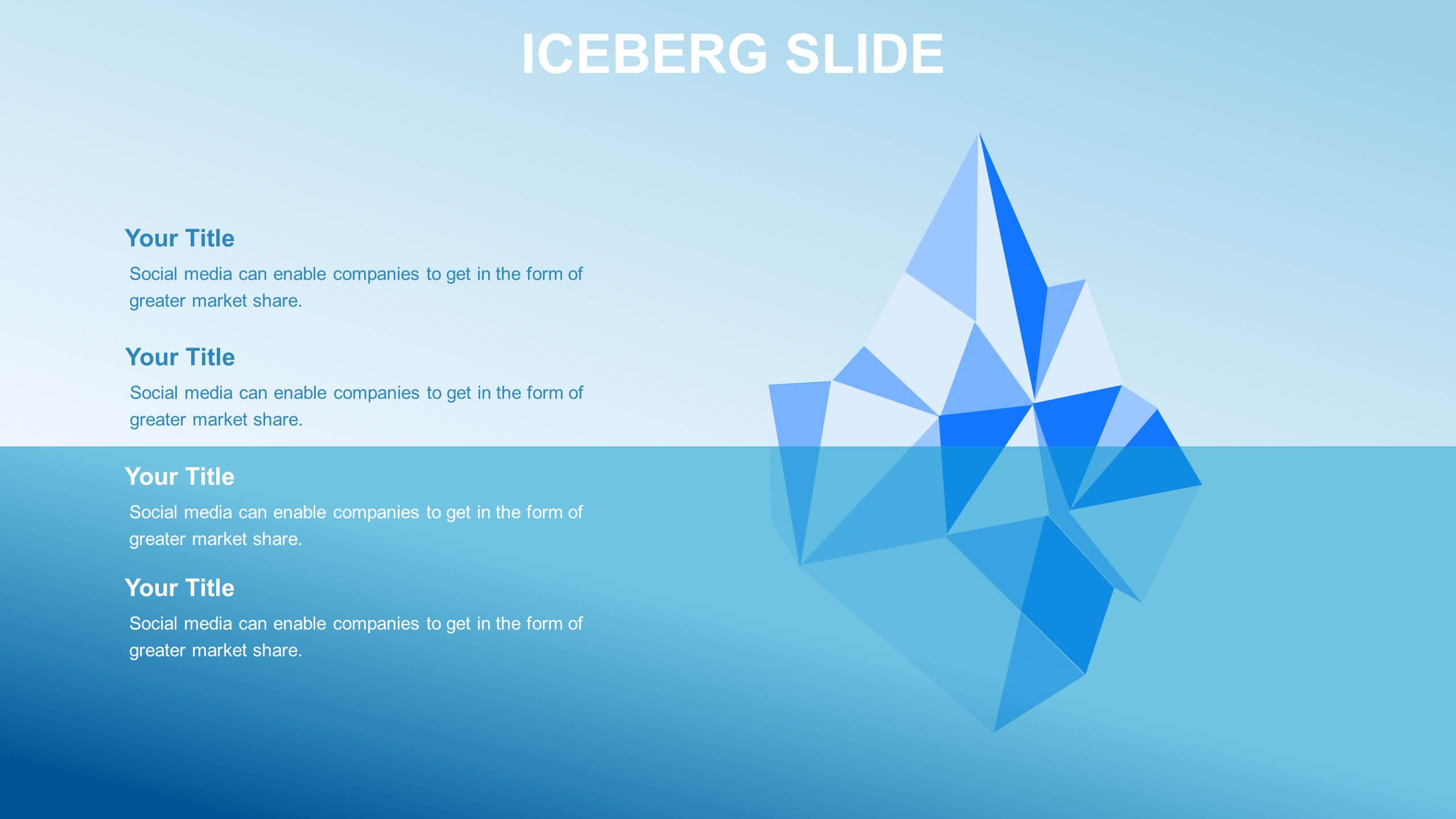 Iceberg Slides Templates | Biz Infograph