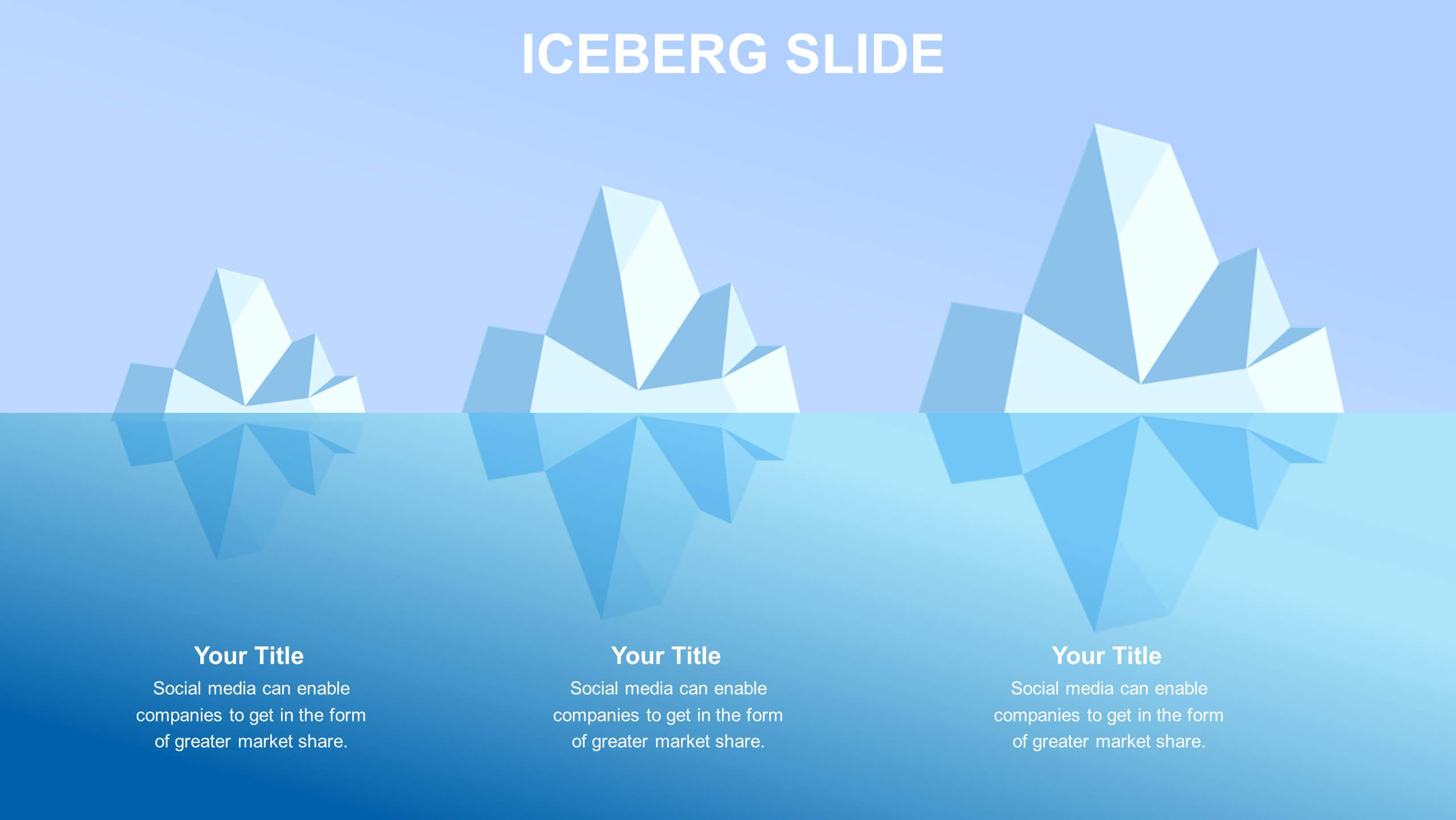 Iceberg Slides Templates Biz Infograph