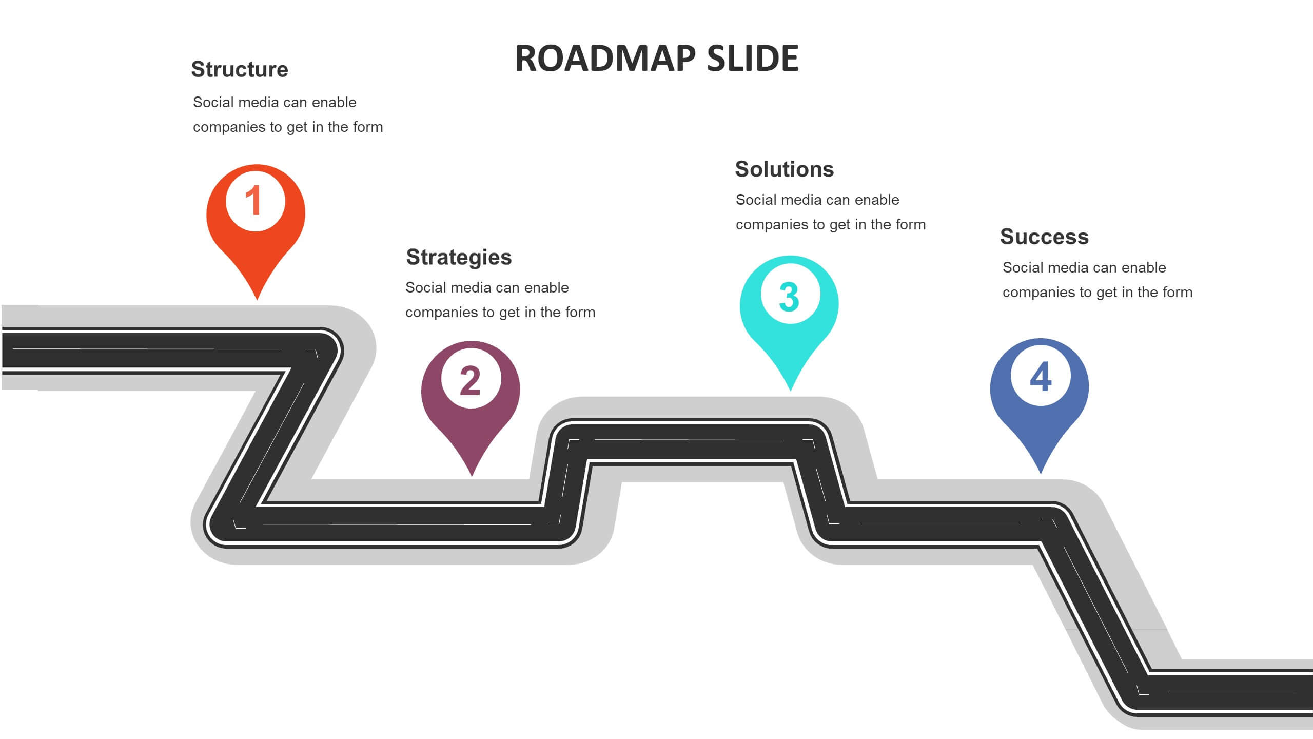 Roadmap Slide Templates Biz Infograph