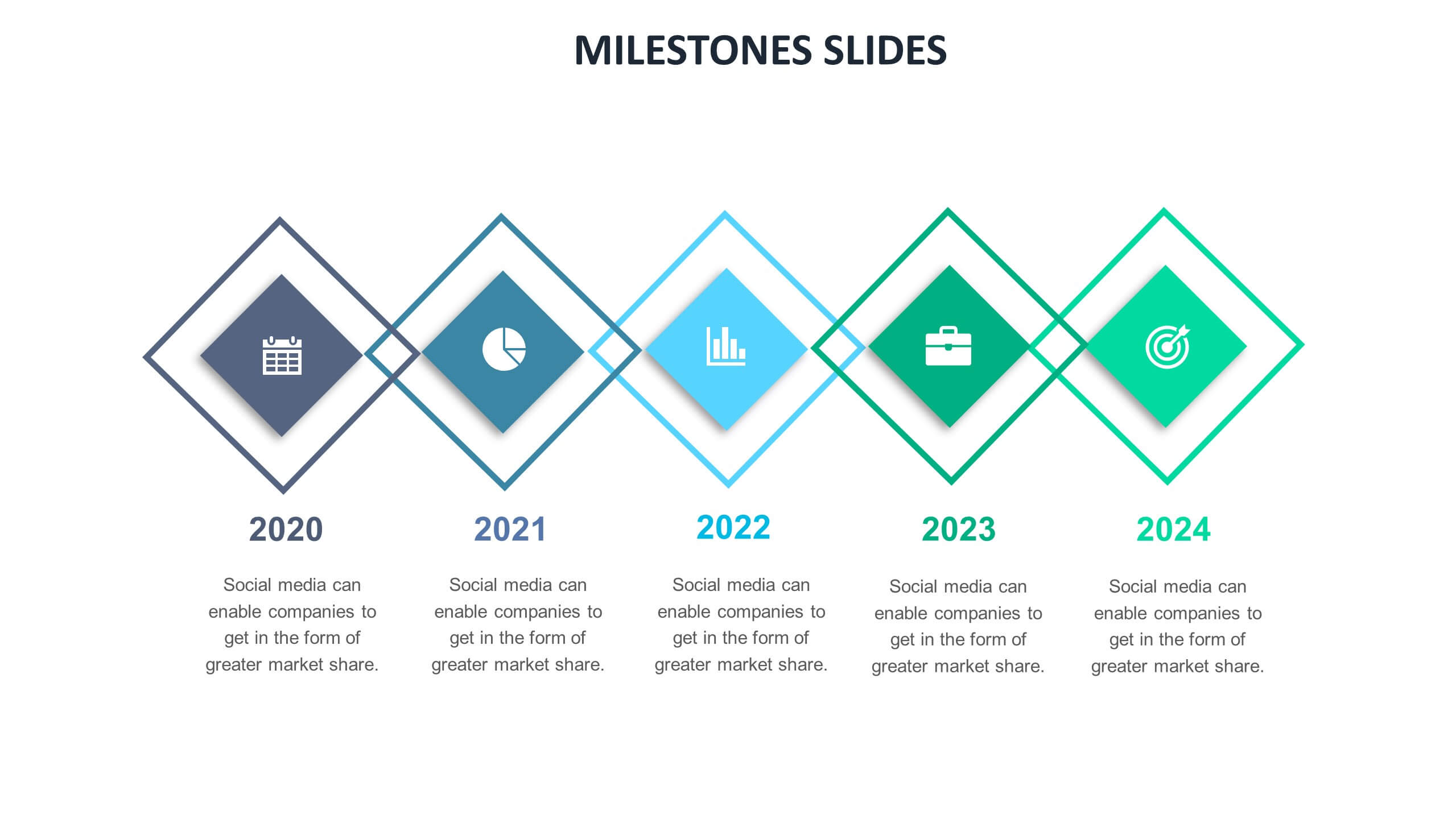 Milestone Slide Templates | Biz Infograph