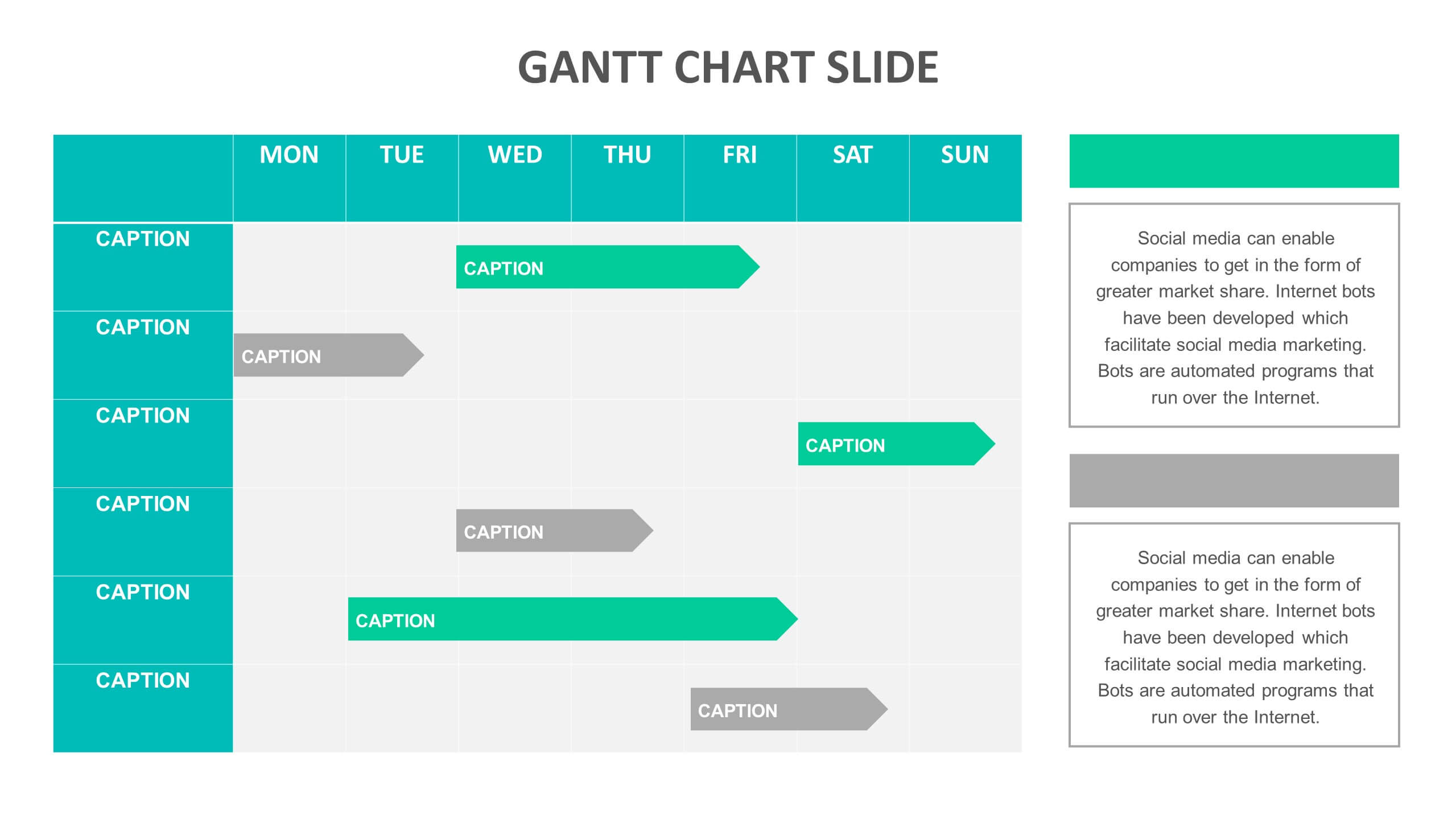 Gantt Slide Templates | Biz Infograph