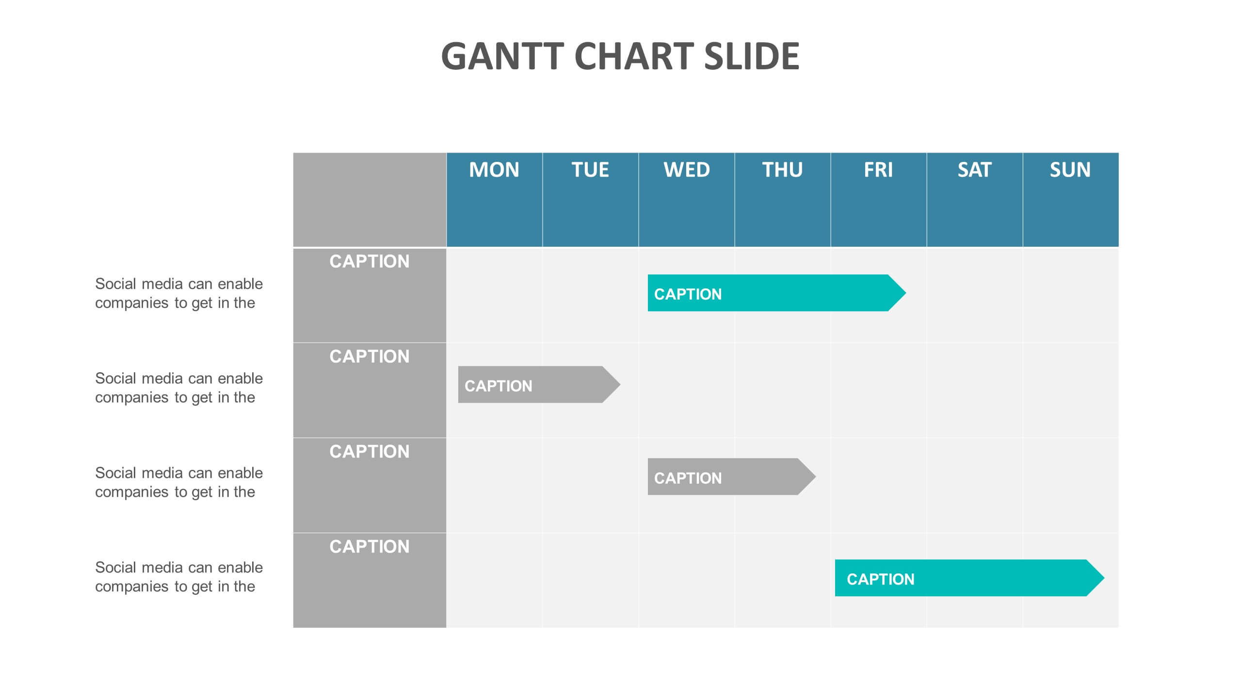 Gantt Slide Templates | Biz Infograph