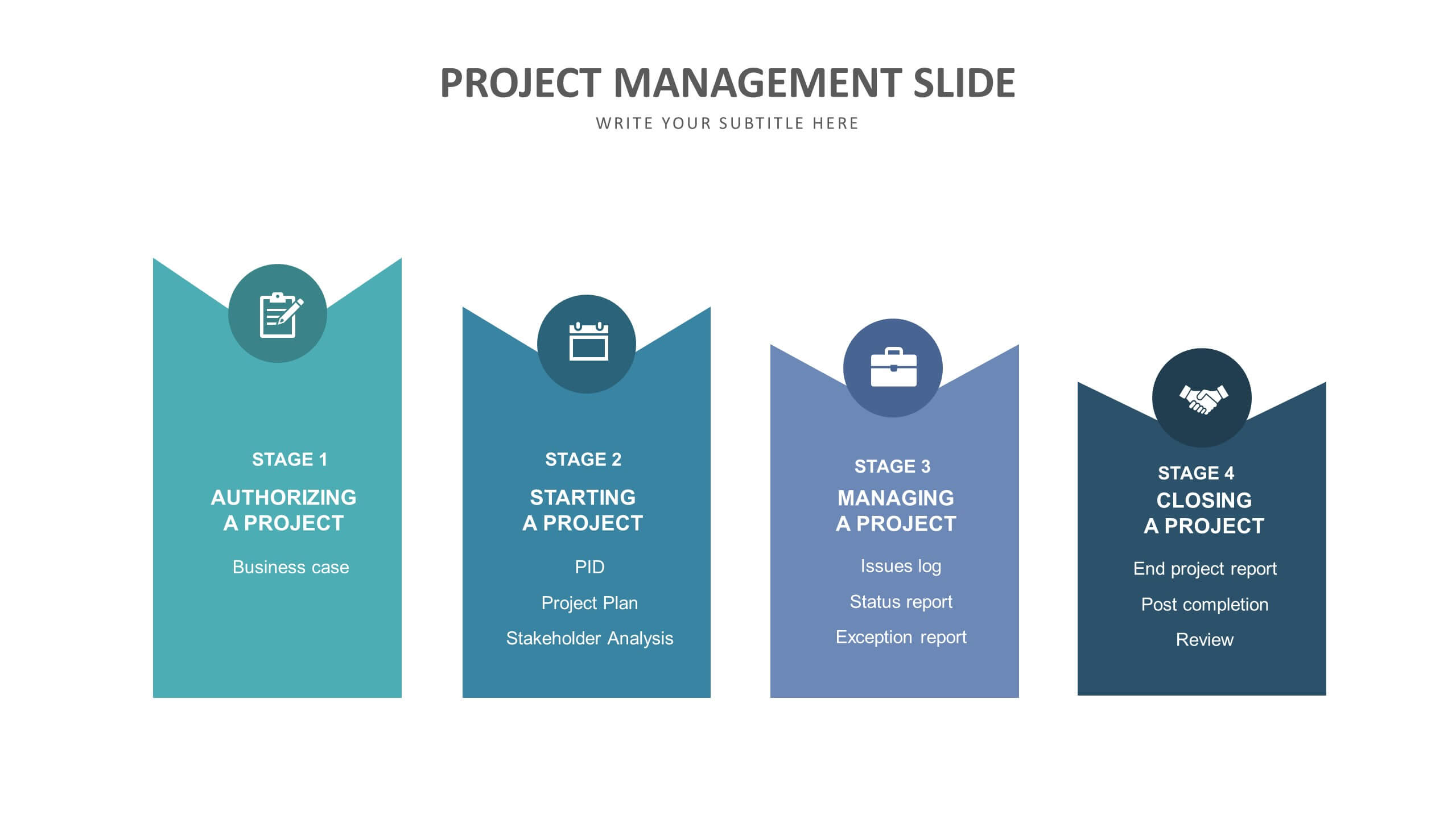 Project Management Slide Templates Biz Infograph