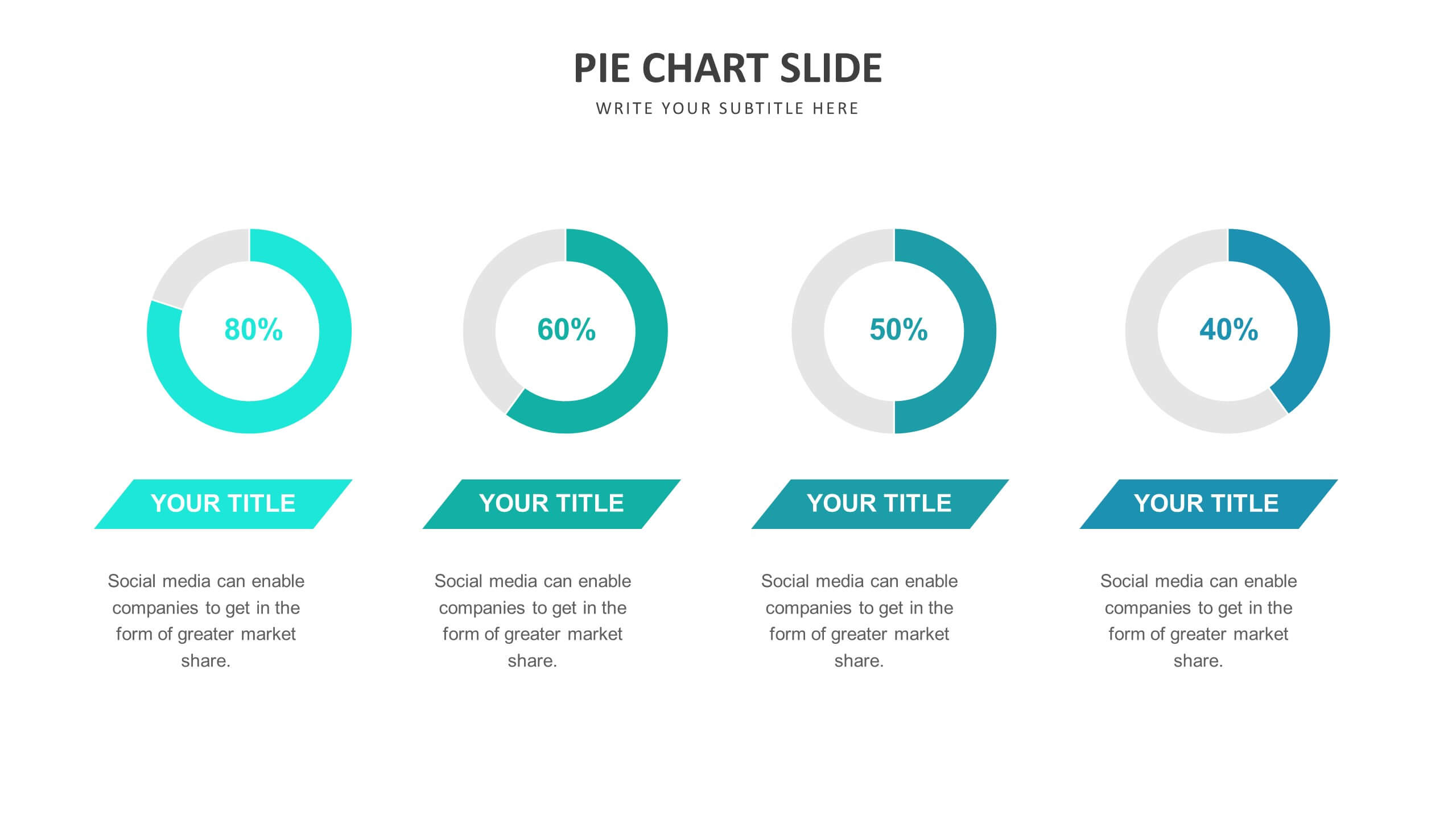 Pie Chart Slide Templates | Biz Infograph