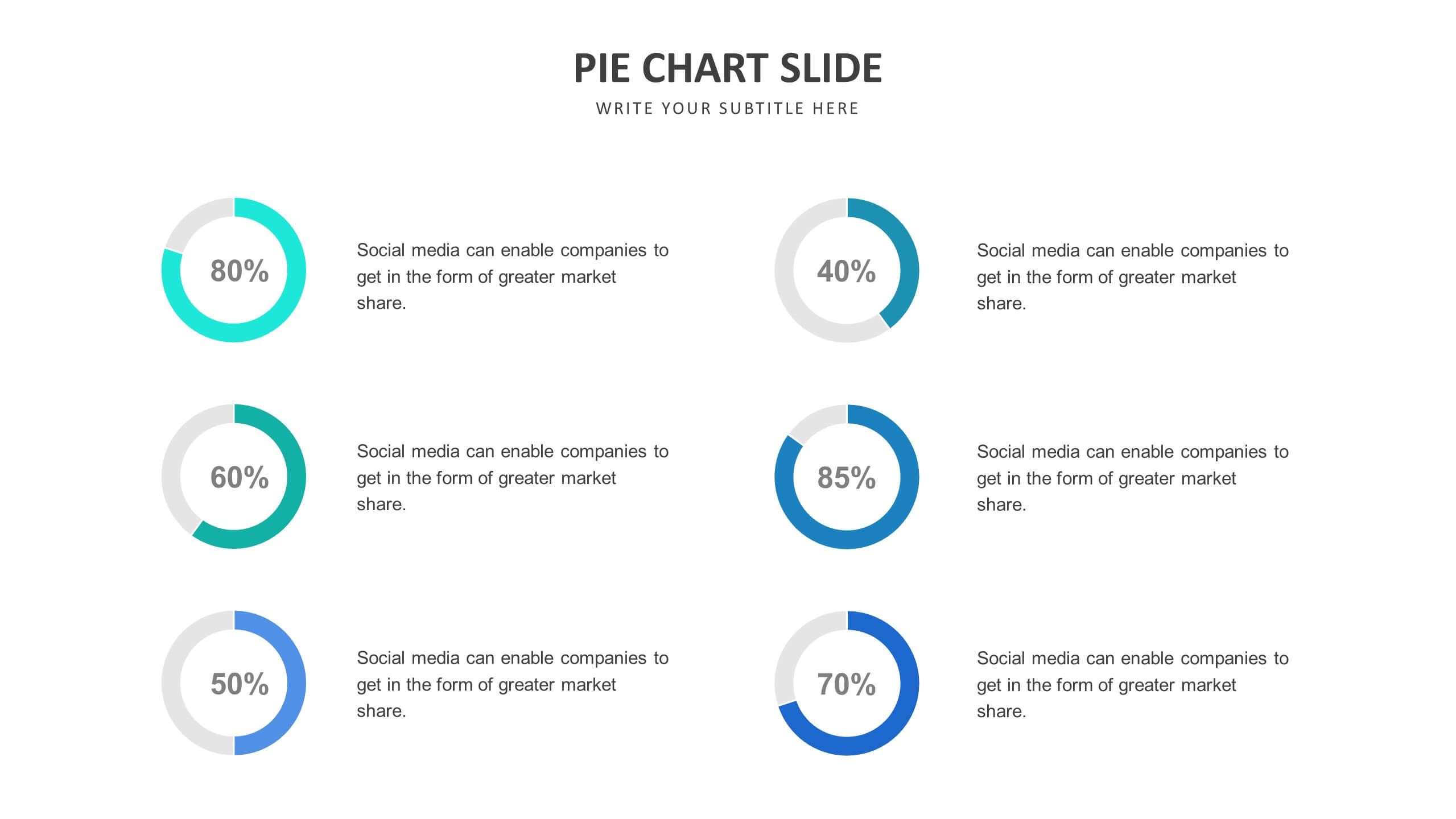 Pie Chart Slide Templates Biz Infograph 1432