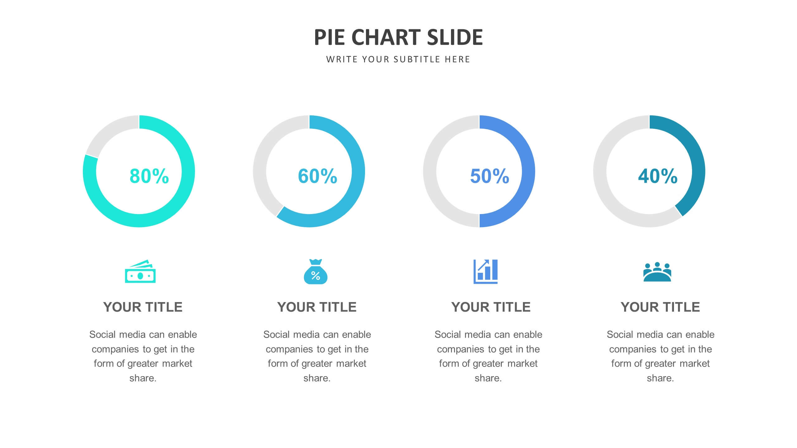 Pie Chart Slide Templates Biz Infograph