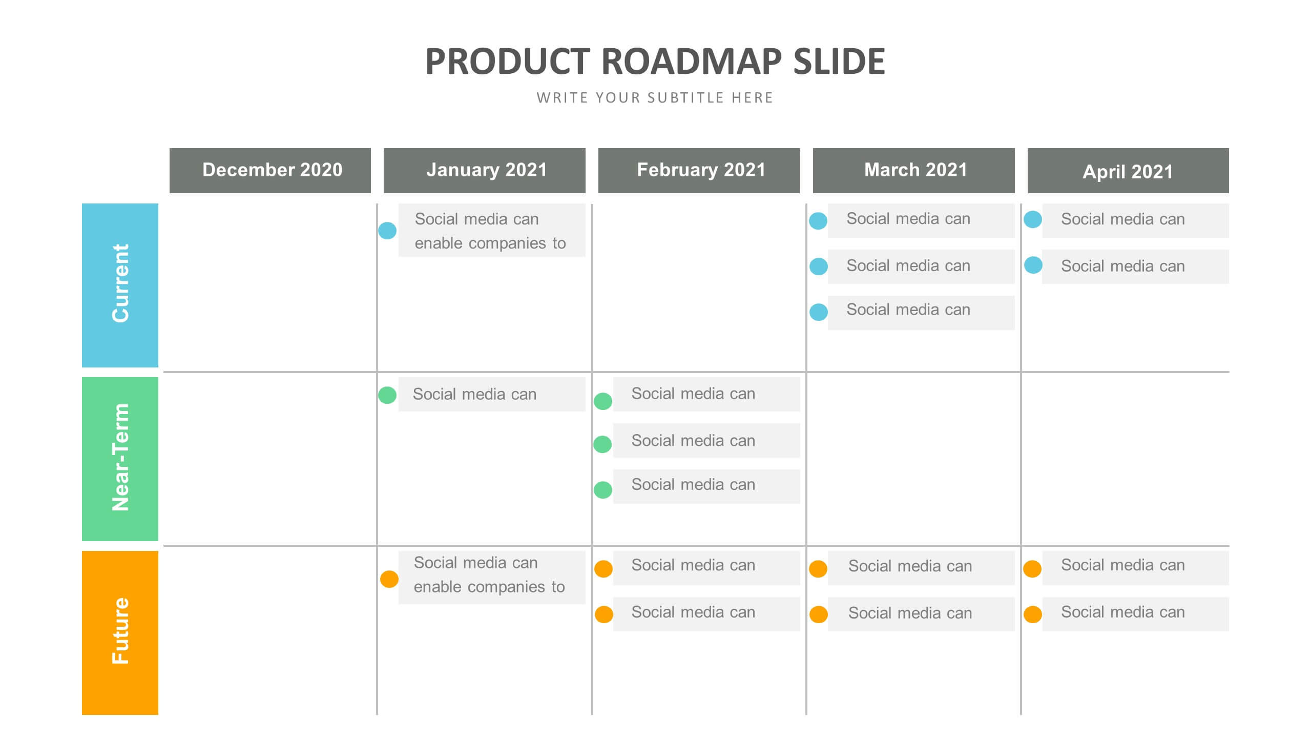 Product Roadmap Slide Templates | Biz Infograph