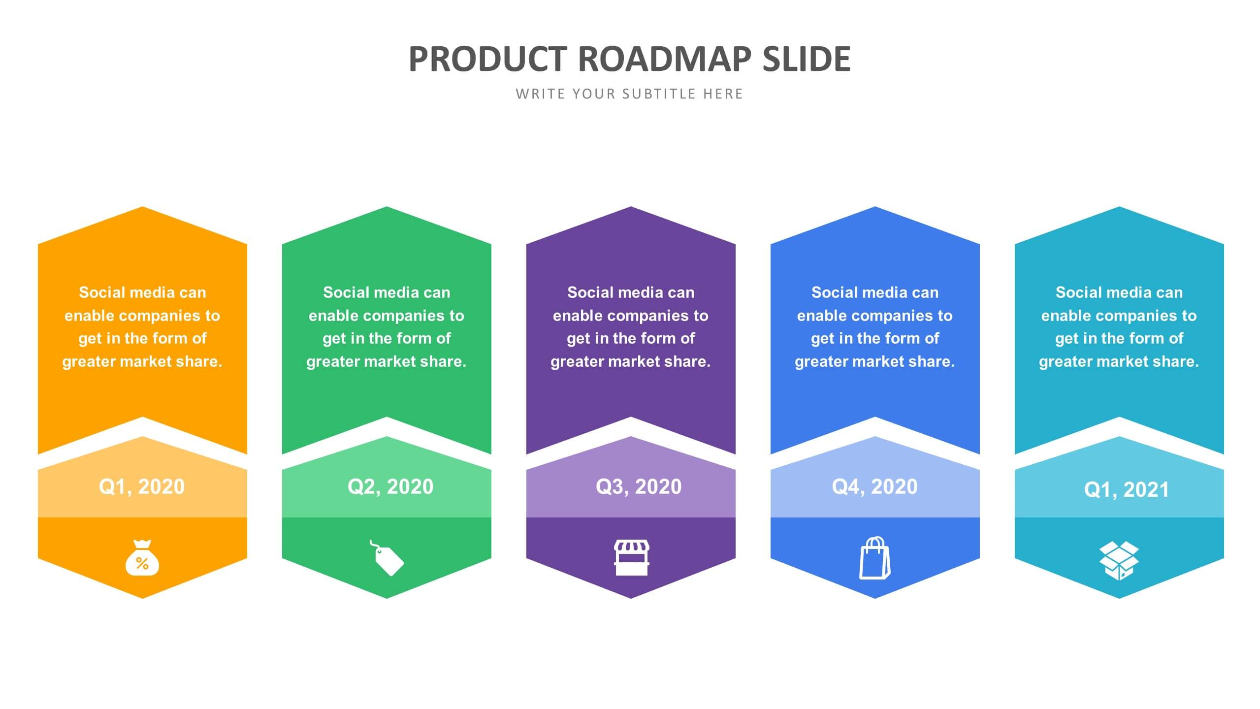 Product Roadmap Slide Template