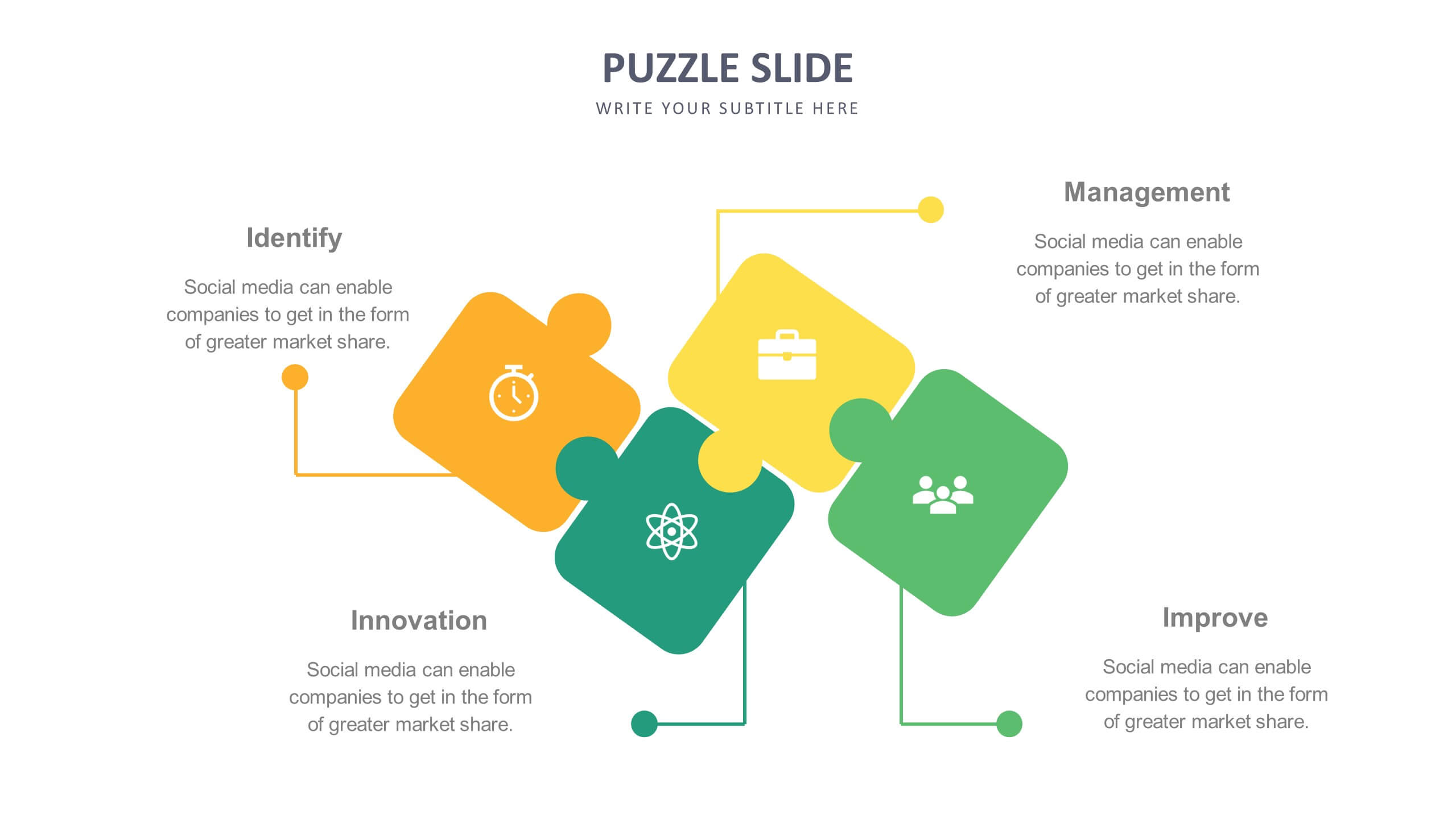 Puzzle Slide Templates Biz Infograph