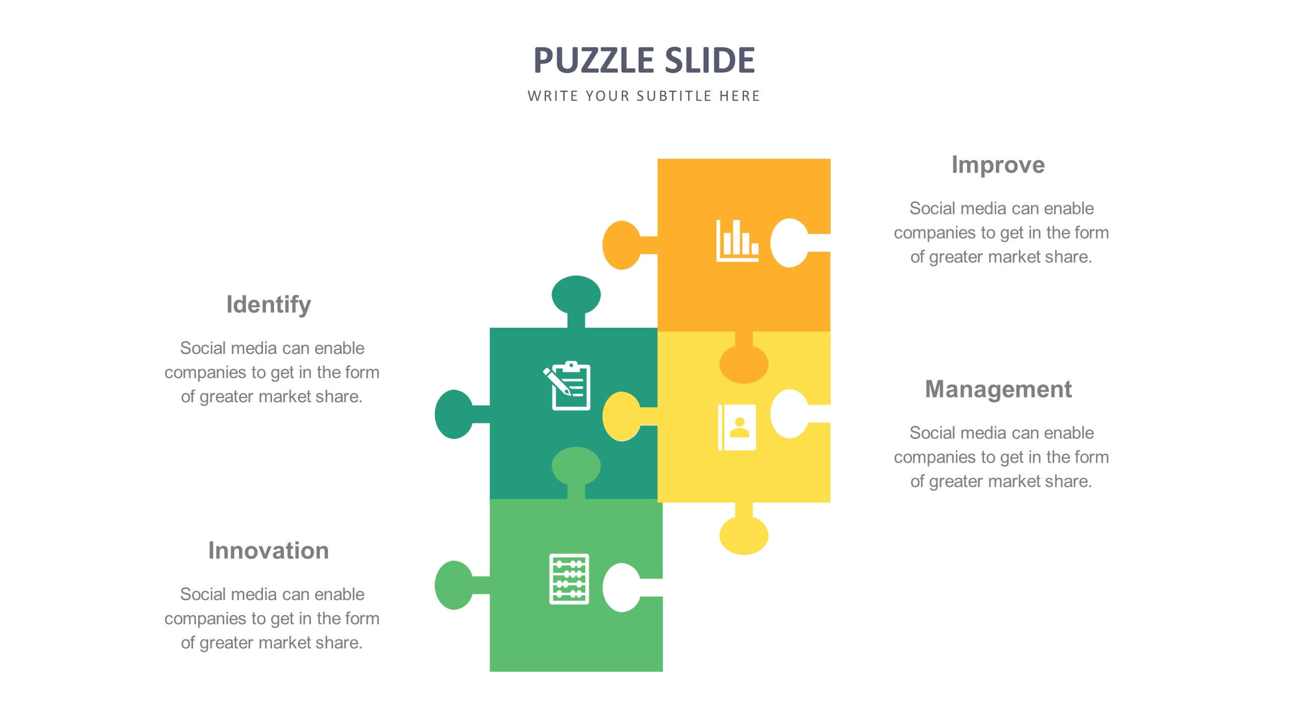 Puzzle Slide Templates | Biz Infograph