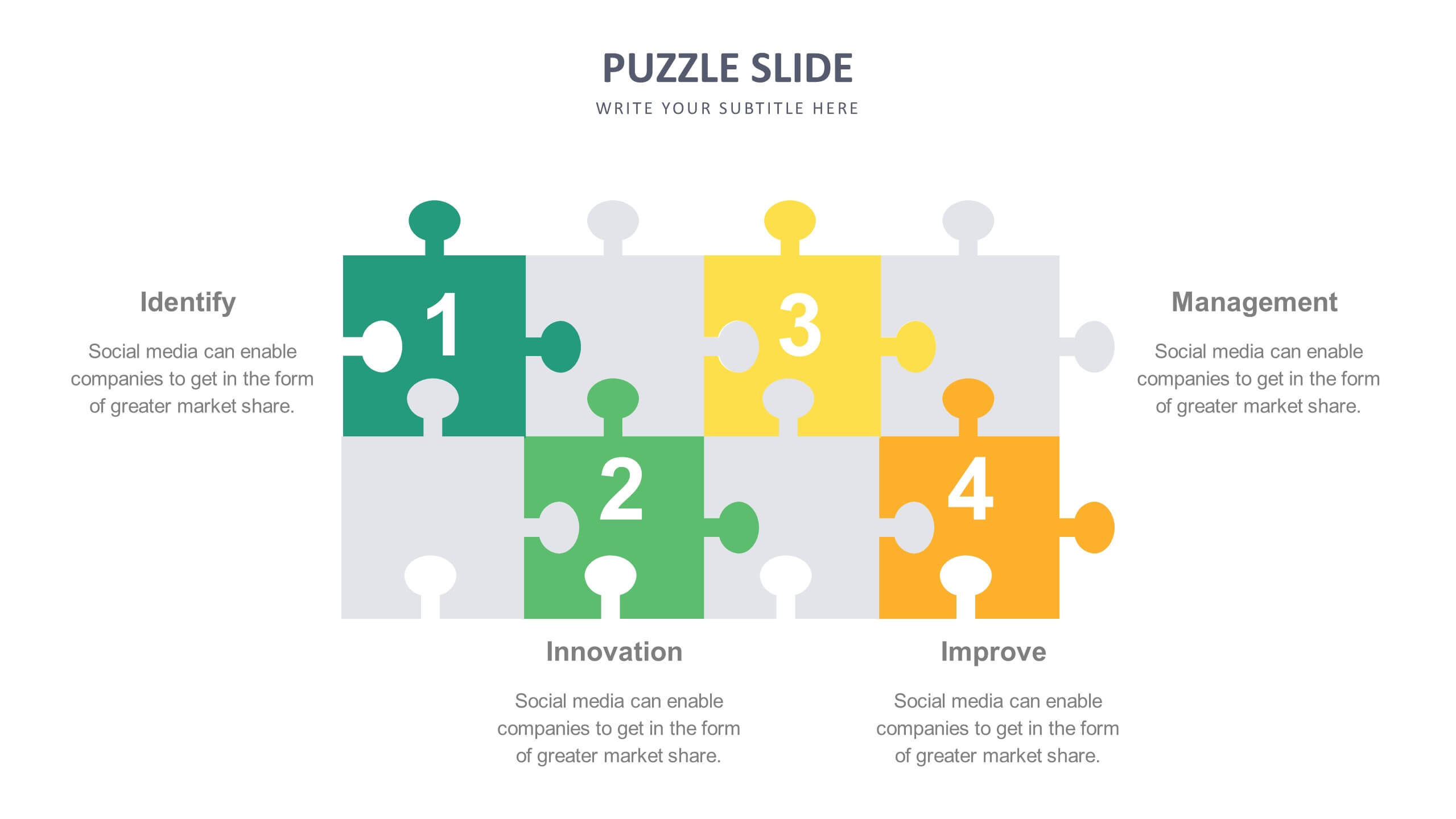 Puzzle Slide Templates | Biz Infograph