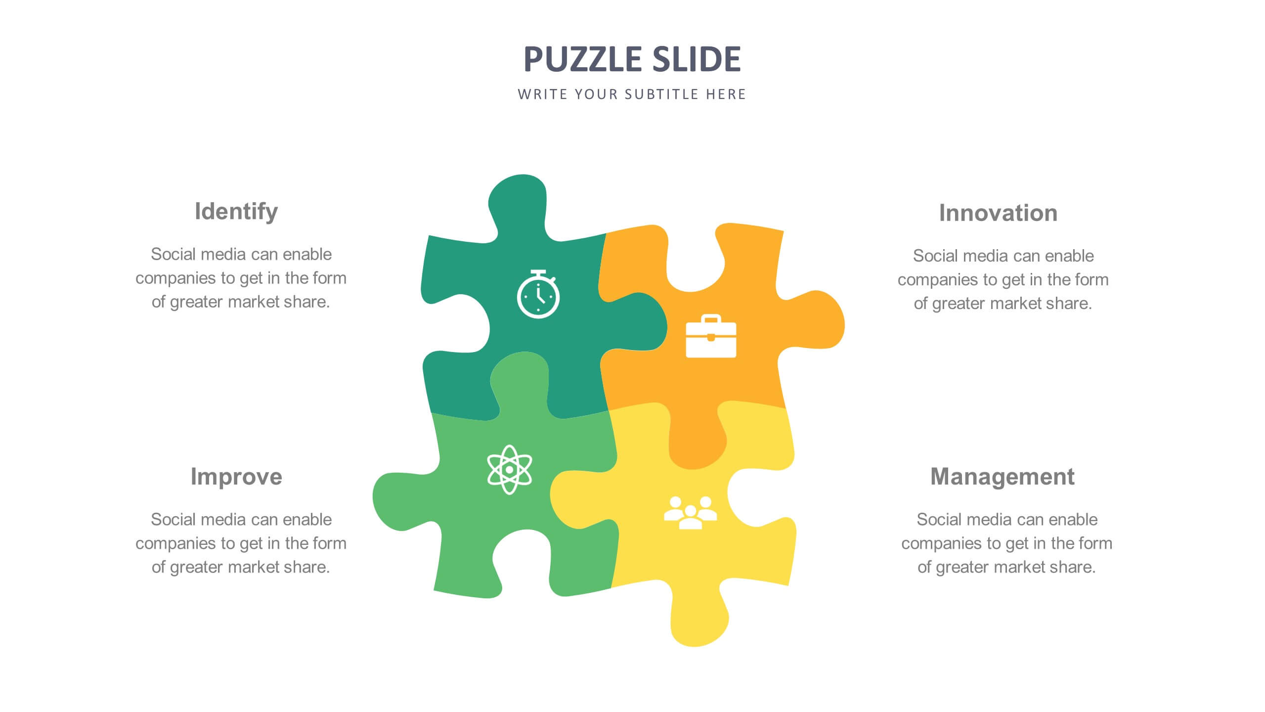 Puzzle Slide Templates | Biz Infograph