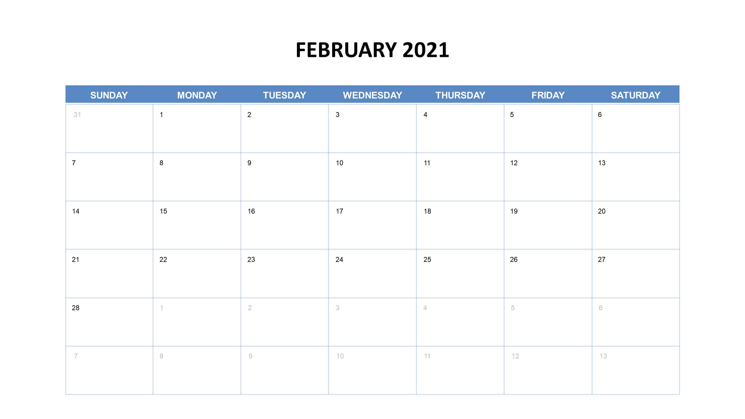 Calendar Slide Templates 