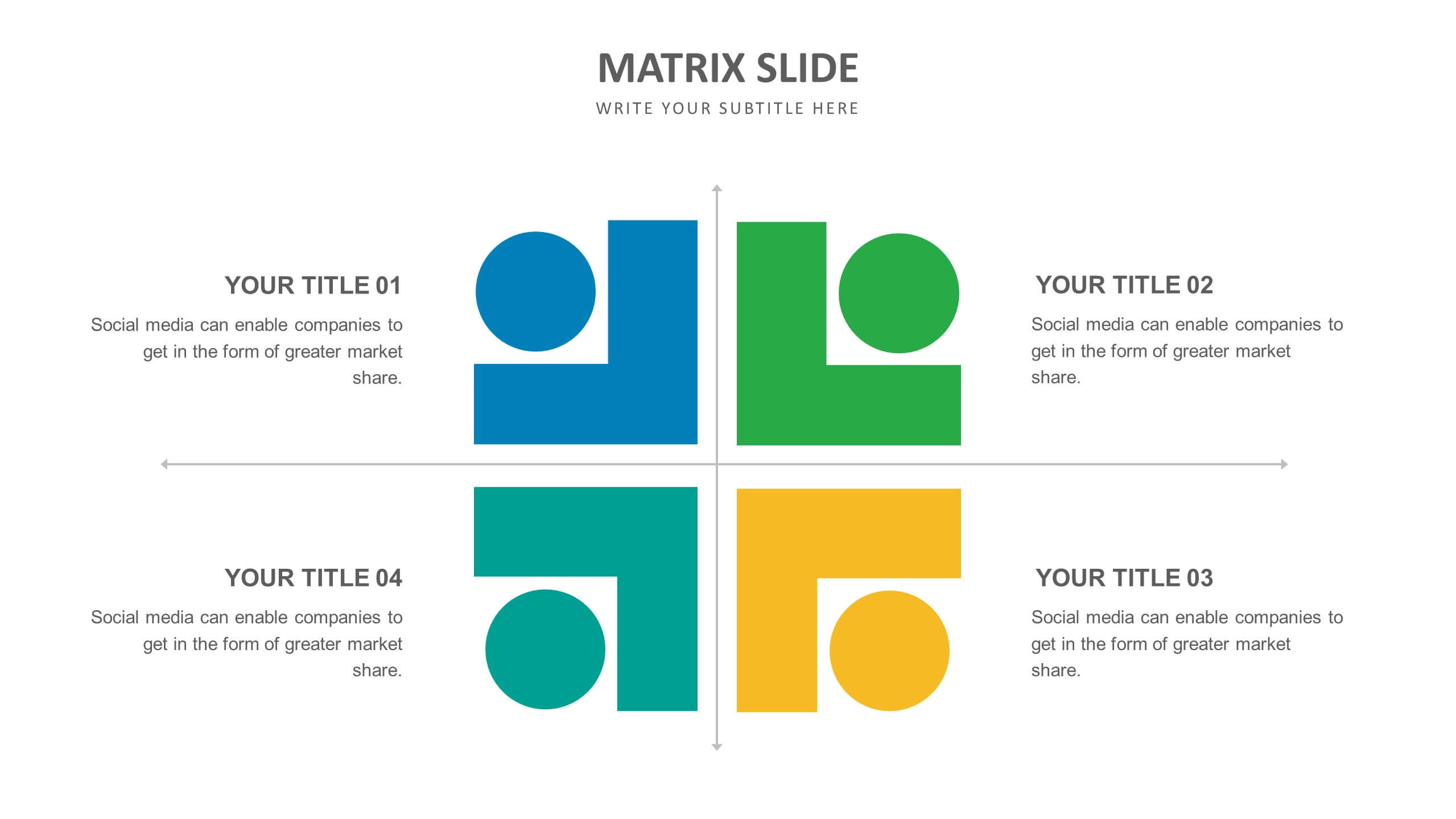 presentation slide matrix