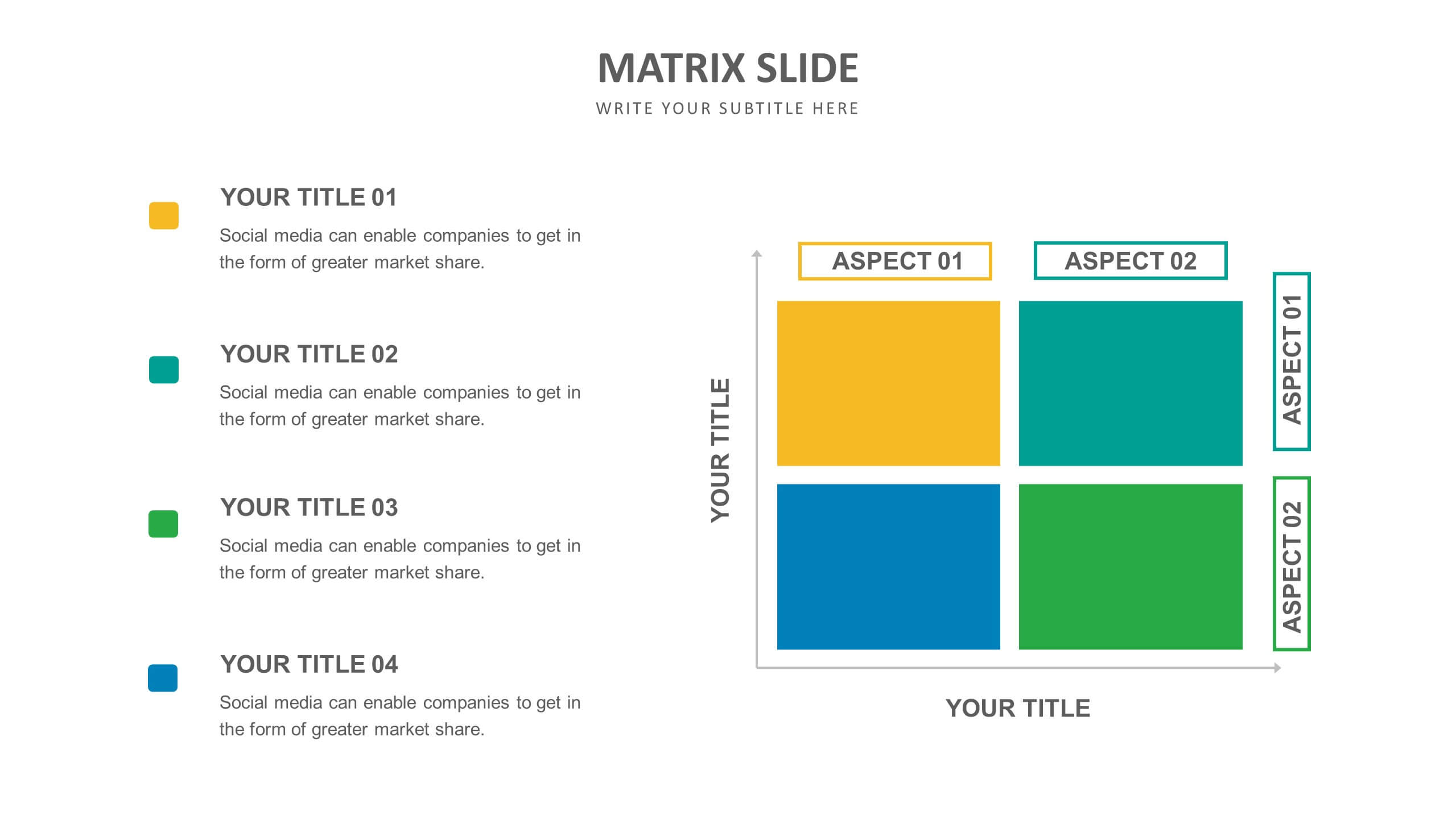 Matrix Slide Templates | Biz Infograph