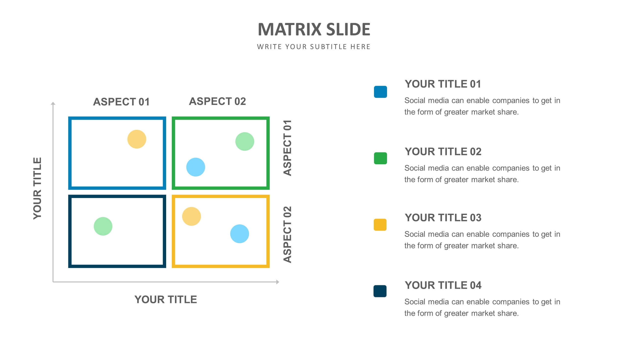 Matrix Slide Templates | Biz Infograph