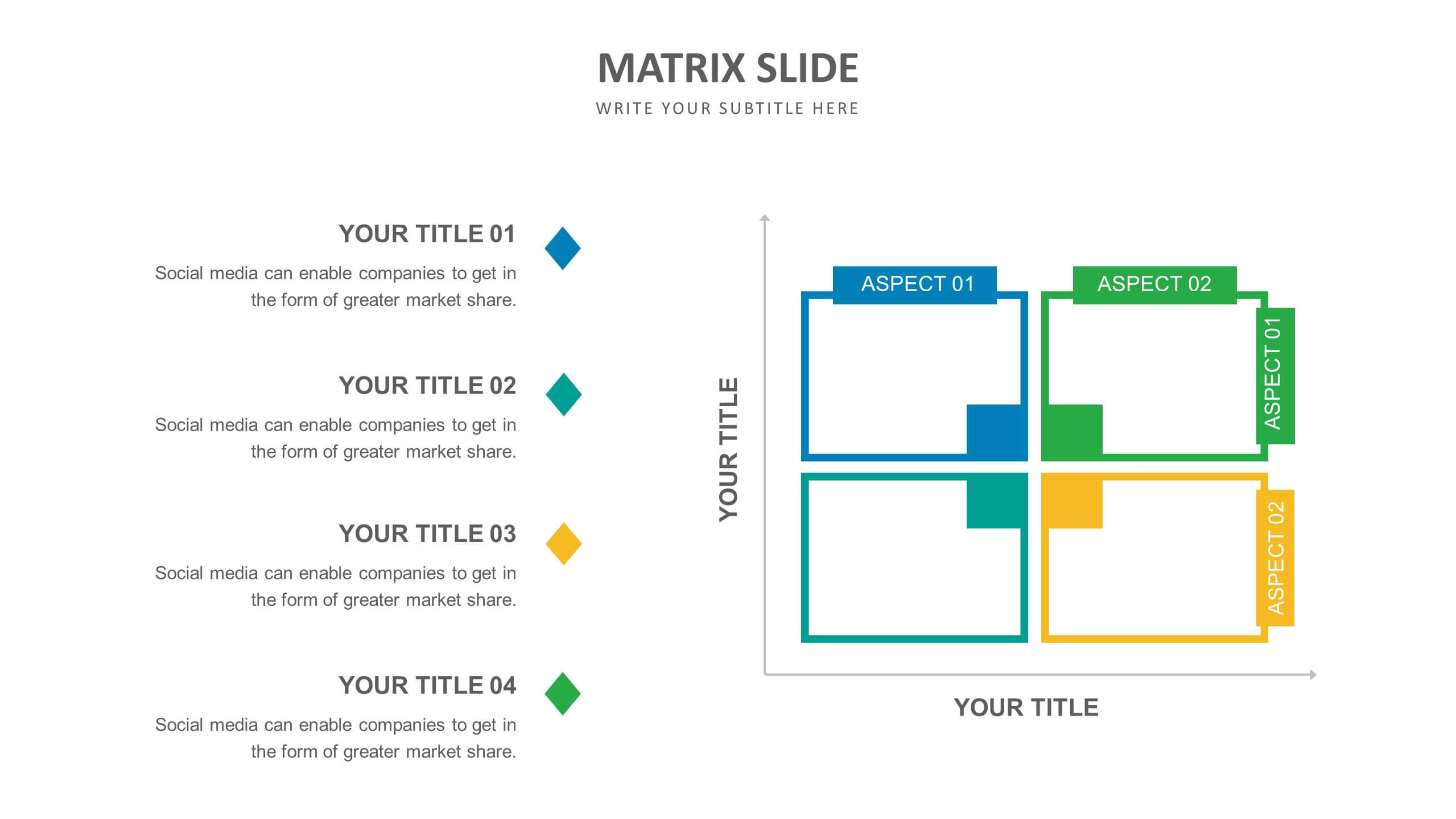 Matrix Slide Templates | Biz Infograph