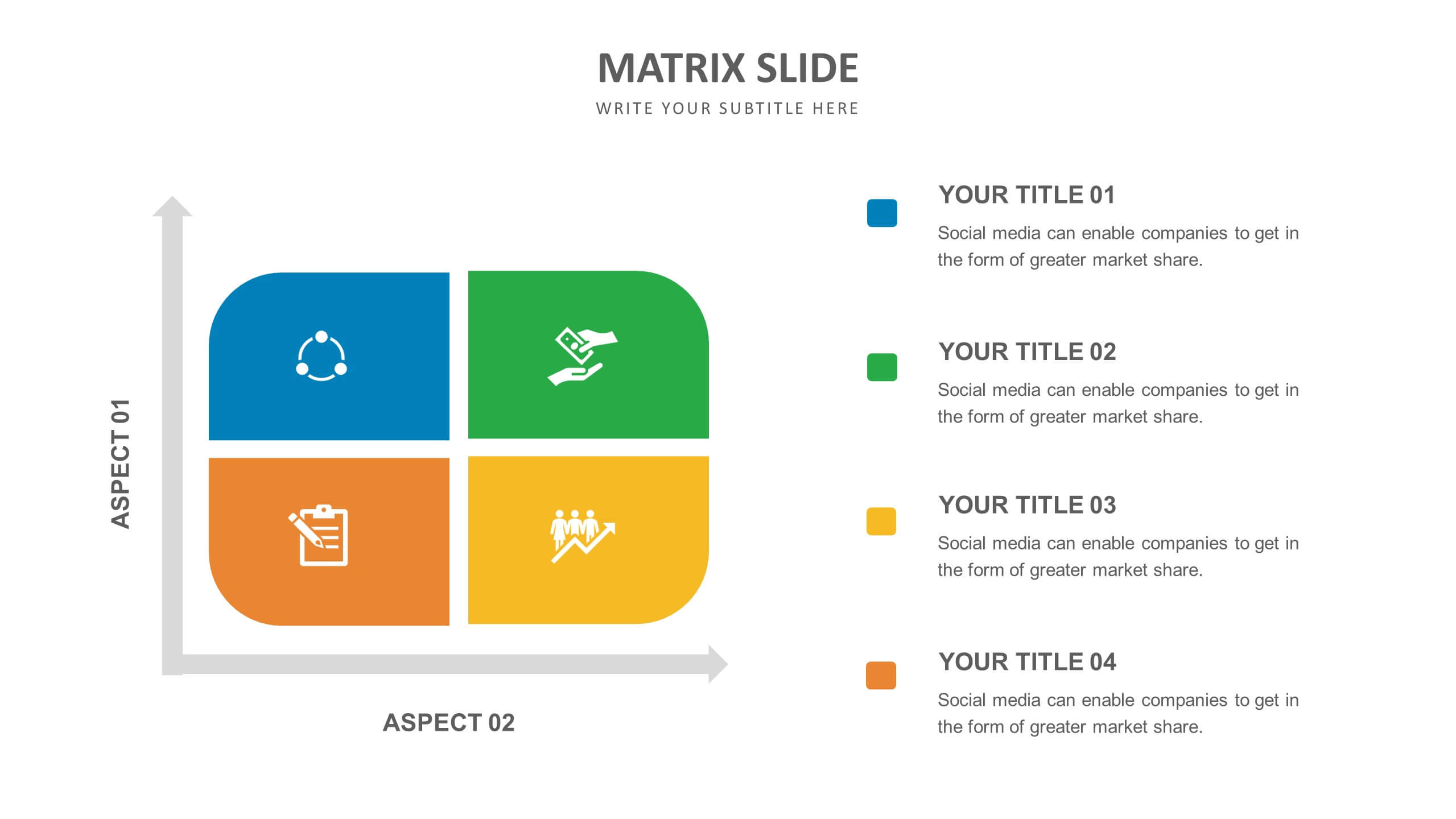 Matrix Slide Templates Biz Infograph