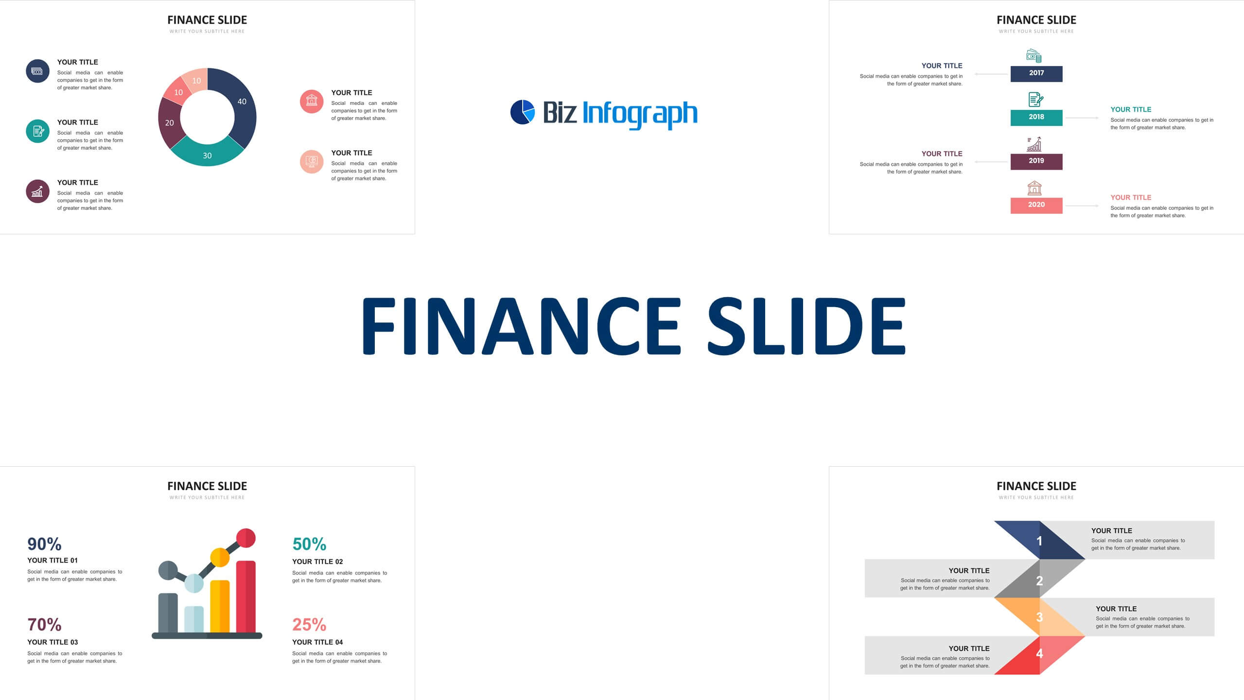 Finance slide templates Biz Infograph